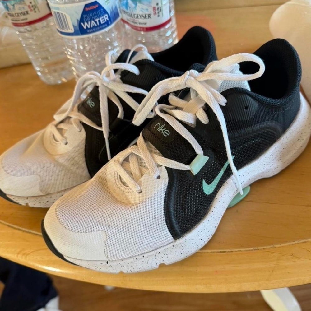 Nike Black, White, and Teal Sneakers